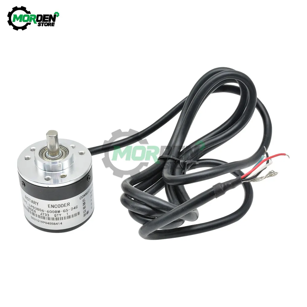 360 Pulse 600 Incremental Optical Rotary Encoder AB Two-phase Cable Circuit NPN Open Collector Output DC 5-24V | Инструменты