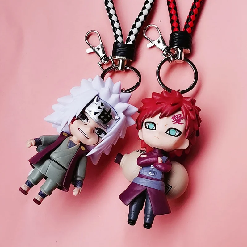 6 шт./компл. акриловый брелок для ключей Какаси Гаара Саске члены Акацуки подвески