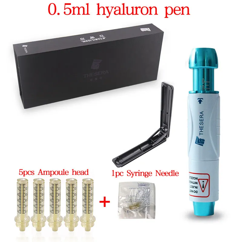 white pen 5head 1nee 0,5 мл Неинвазивная гиалуроновая ручка без иглы настраиваемый распылитель гиалуроновая ручка высокого давления для против морщин губ лифтинг губы наполнитель - Номер модели: white pen 5head 1nee