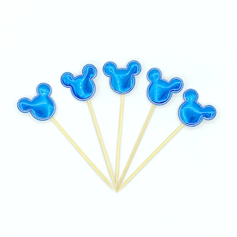 5 шт. искусственная кожа звезды голова Корона сердце животные торт Топпер Детские