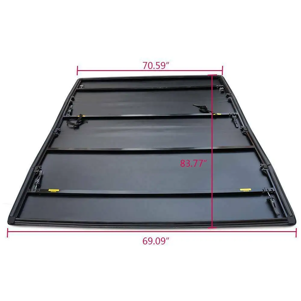 Samger Tonneau Чехол Регулируемый мягкий три раза Грузовик Обложка для Ford F150 2015 19 5 ''короткая кровать| |