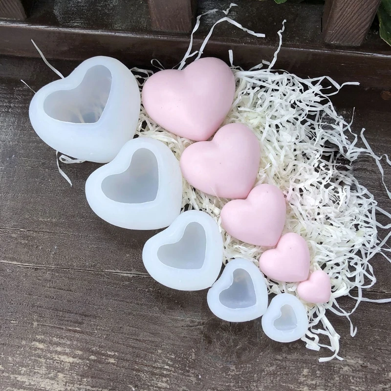 

Three-dimensional Love 3D Candle Soap Mold DIY Candle Epoxy Mold Handmade Candles Aroma Wax Soap Molds for Decoration