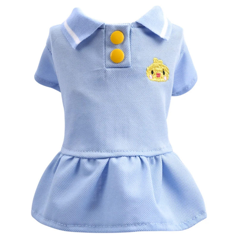 Костюм для домашних животных Повседневная рубашка-поло одежда на весну и лето