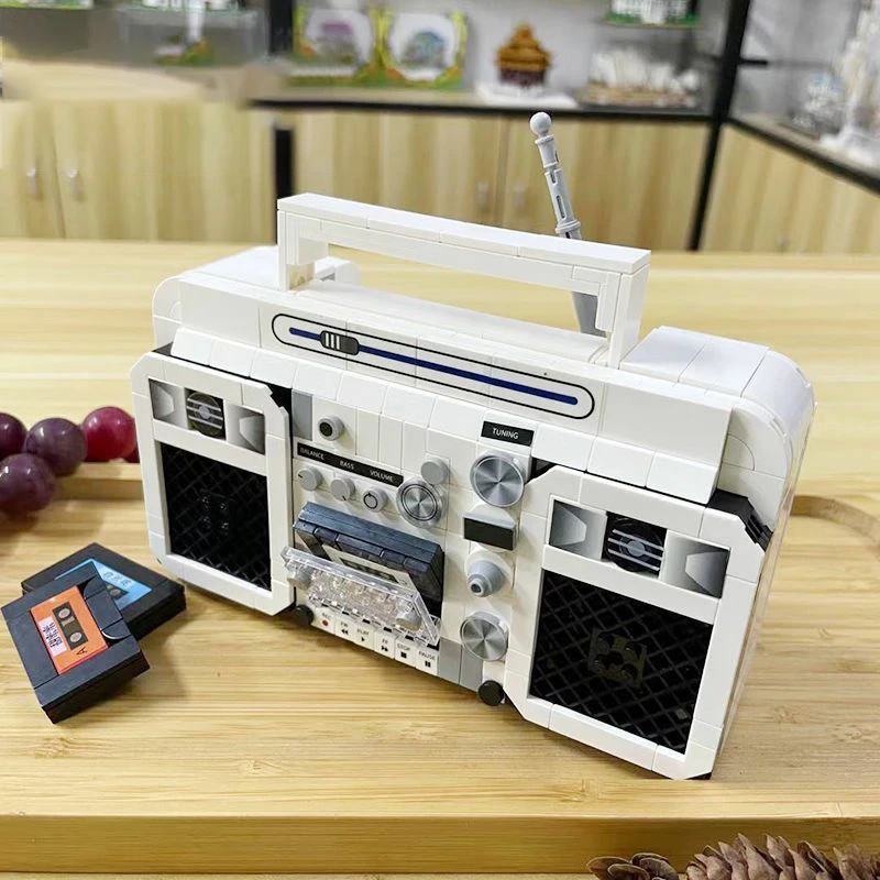 Магнитола в стиле ретро музыкальный рекордер домашняя машина 3D модель