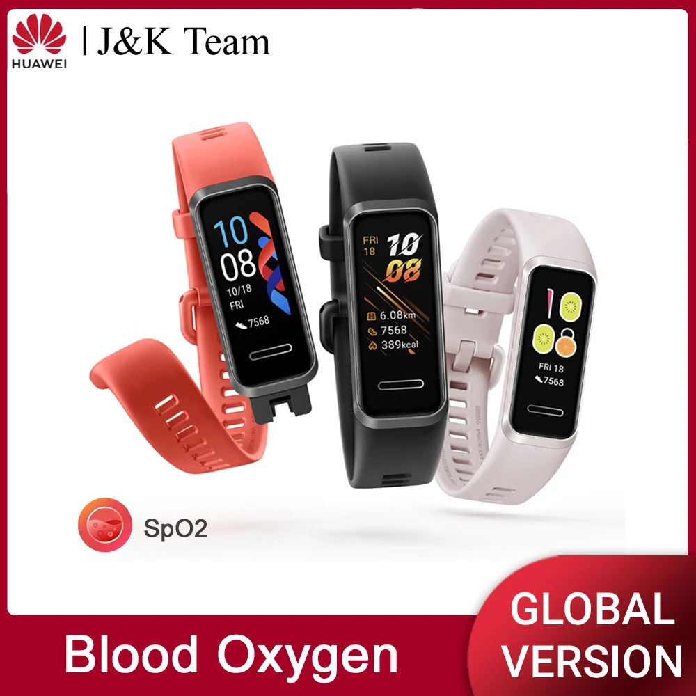Huawei Band 4 смарт часы смарт-браслет с кислородом крови Spo2 глобальная версия