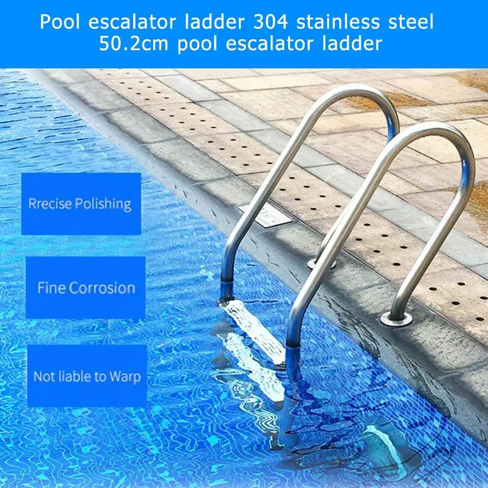 

304 Stainless Steel Swimming Pool Ladder Strong Sturdy Steps Non-Slip Replacement Tread Screws Included Dropshipping