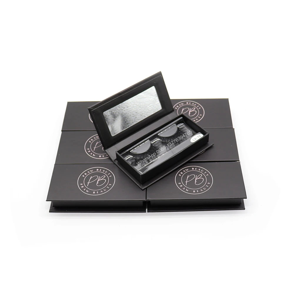 

25MM Long Mink Eyelashe Empty Box Wholesale Mink Eyelash With Packaging Dramatic Lashes Makeup Tools Custom Lashbox Case