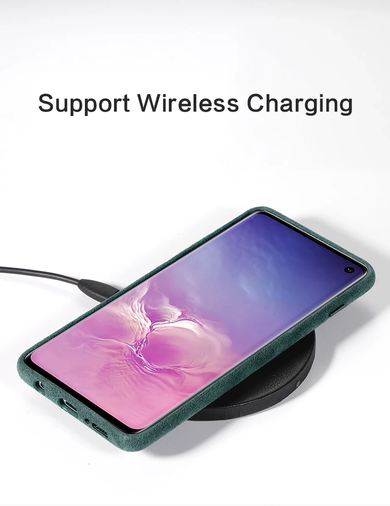 SanCore для SamSung GALAXY S10/S10+ чехол для телефона ALCANTARA модный кожаный чехол с полной защитой Роскошный деловой чехол для телефона Sue