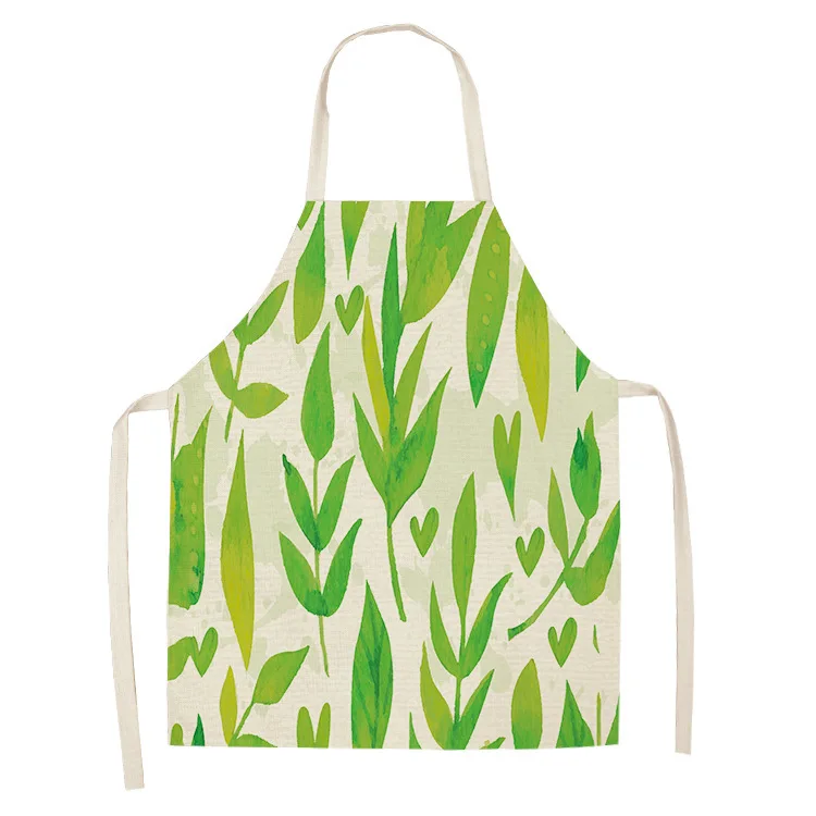 

2021 Plant flower apron for women's household kitchen cooking and cleaning
