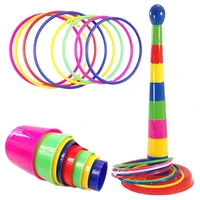 children outdoor fun toy sports circle ferrule stacked layers game parent child interactive ferrule throwing game kids