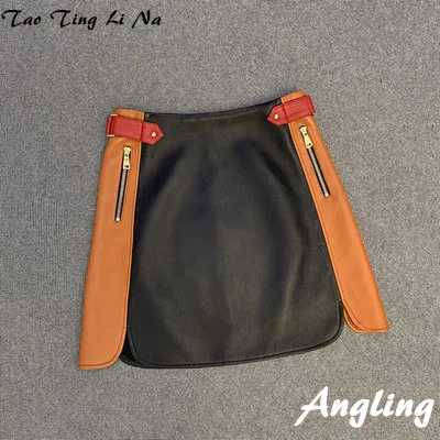 Женская юбка из натуральной овечьей кожи E72 осень 2020 | одежда