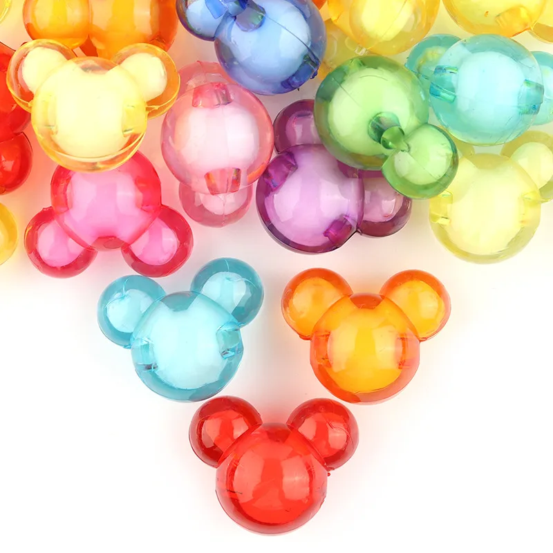 

Детские акриловые бусины в виде головы мыши, 22 х18 мм