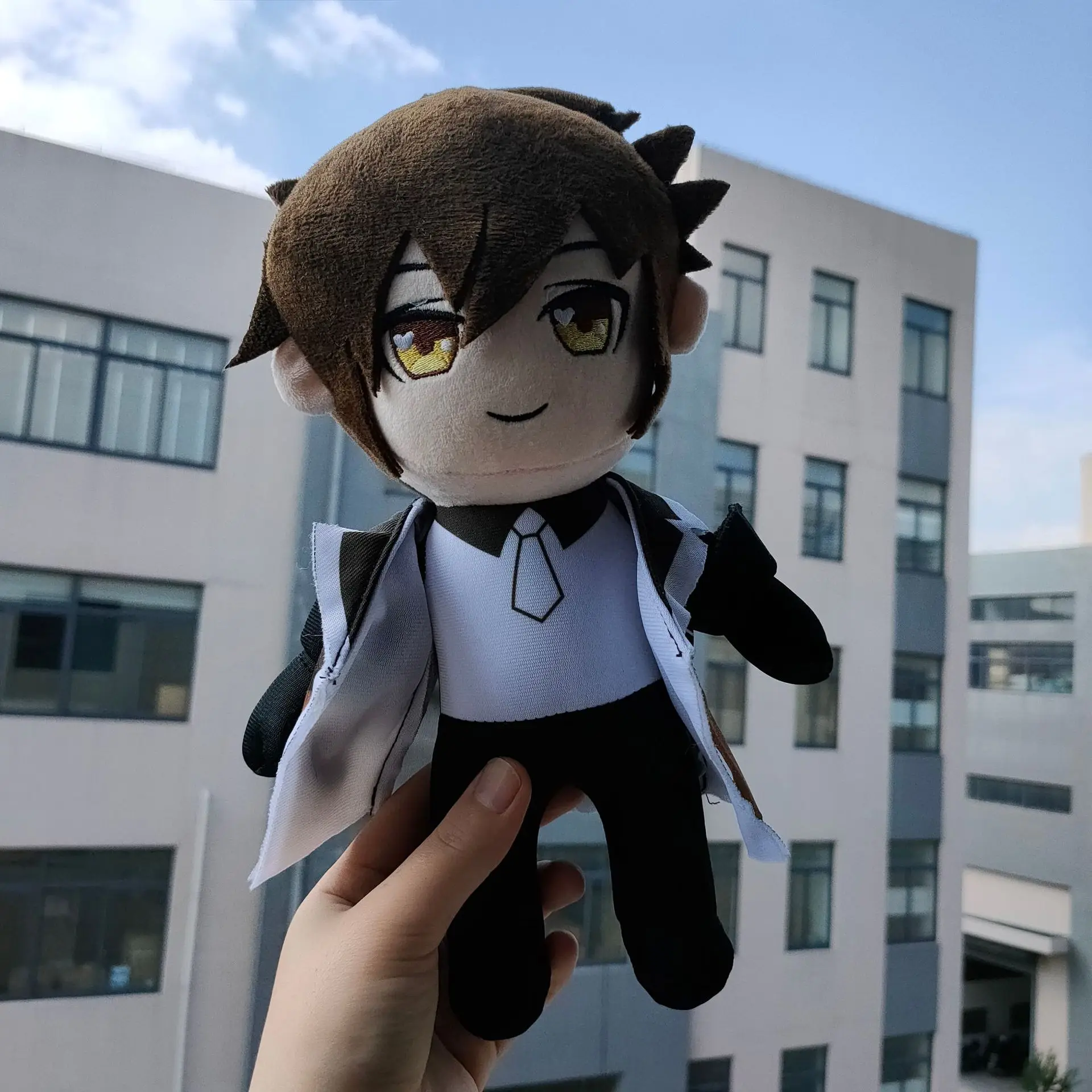Genshin-juguetes de peluche de impacto para ni&ntilde;os, juguetes de felpa de Anime Kawaii, con dise&ntilde;o de Zhongli, Tartaglia, Eula, Yanfei y Paimon-4