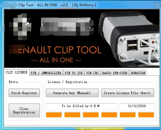 Newesr Can Clip V211 для Renault OBD2 диагностическое программное обеспечение + Gift Reprog V191 Pin