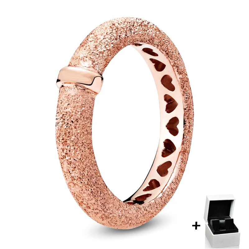 

2019 NEW 100% Sterling Silver Glamour 187954 Matte Brilliance Ring Original Women Wedding Fashion Jewelry Gift with Box
