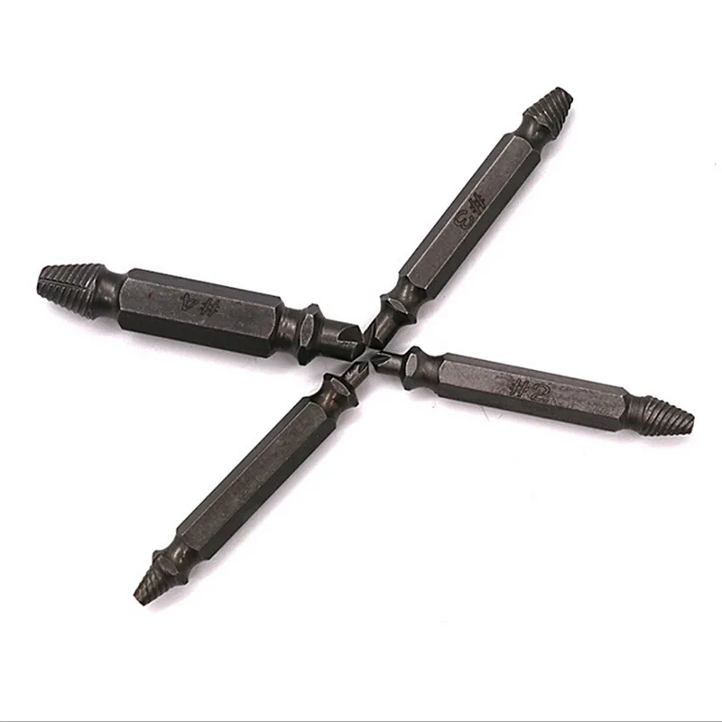 4 шт. поврежденный винт Φ двойная боковая дрель сломанный удалитель болтов