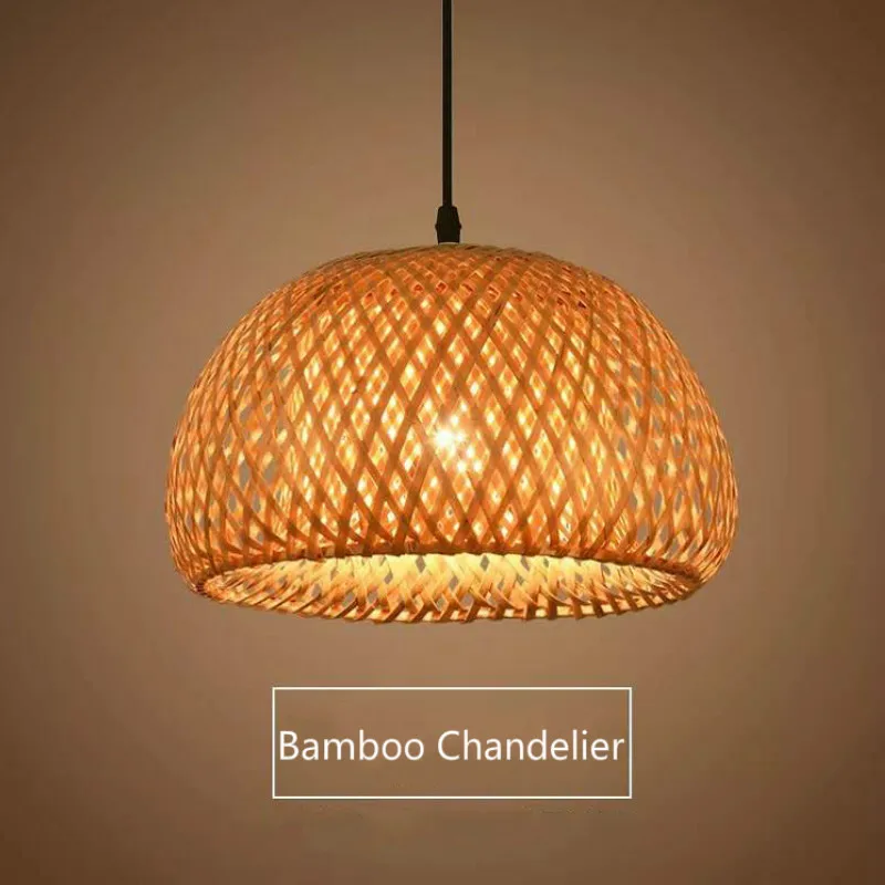 Бамбуковый фонарь в стиле ретро декоративные лампы для интерьера ресторана
