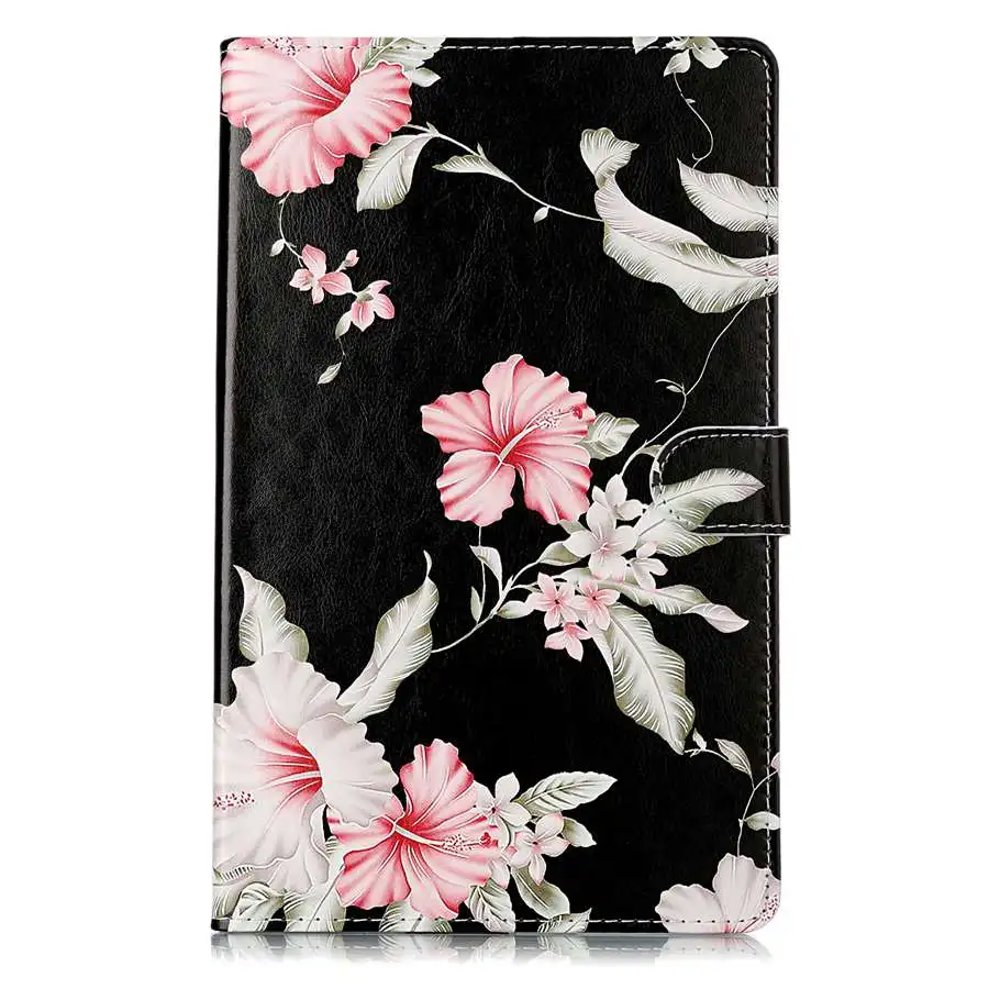 Чехол для Samsung Galaxy Tab A SM-T510 SM-T515 T510 T515 Smart Stand Cover для TabA 10,1 слот для карт чехол для планшета+ пленка+ ручка - Цвет: DJH