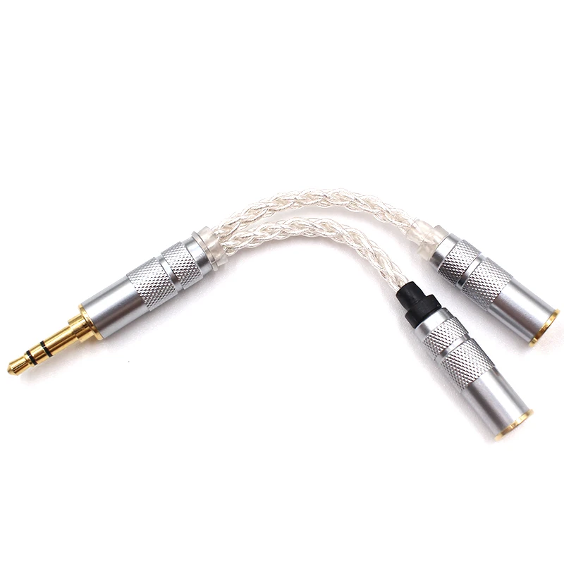 Стерео аудиокабель 12 нитей посеребренные серьги в виде Мужской Двойной 3 5 мм