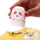 Индивидуальный детский штамп с именем сделай сам, игрушка-печать с именем ребенка для детской одежды, водонепроницаемая наклейка с именем, не смывается