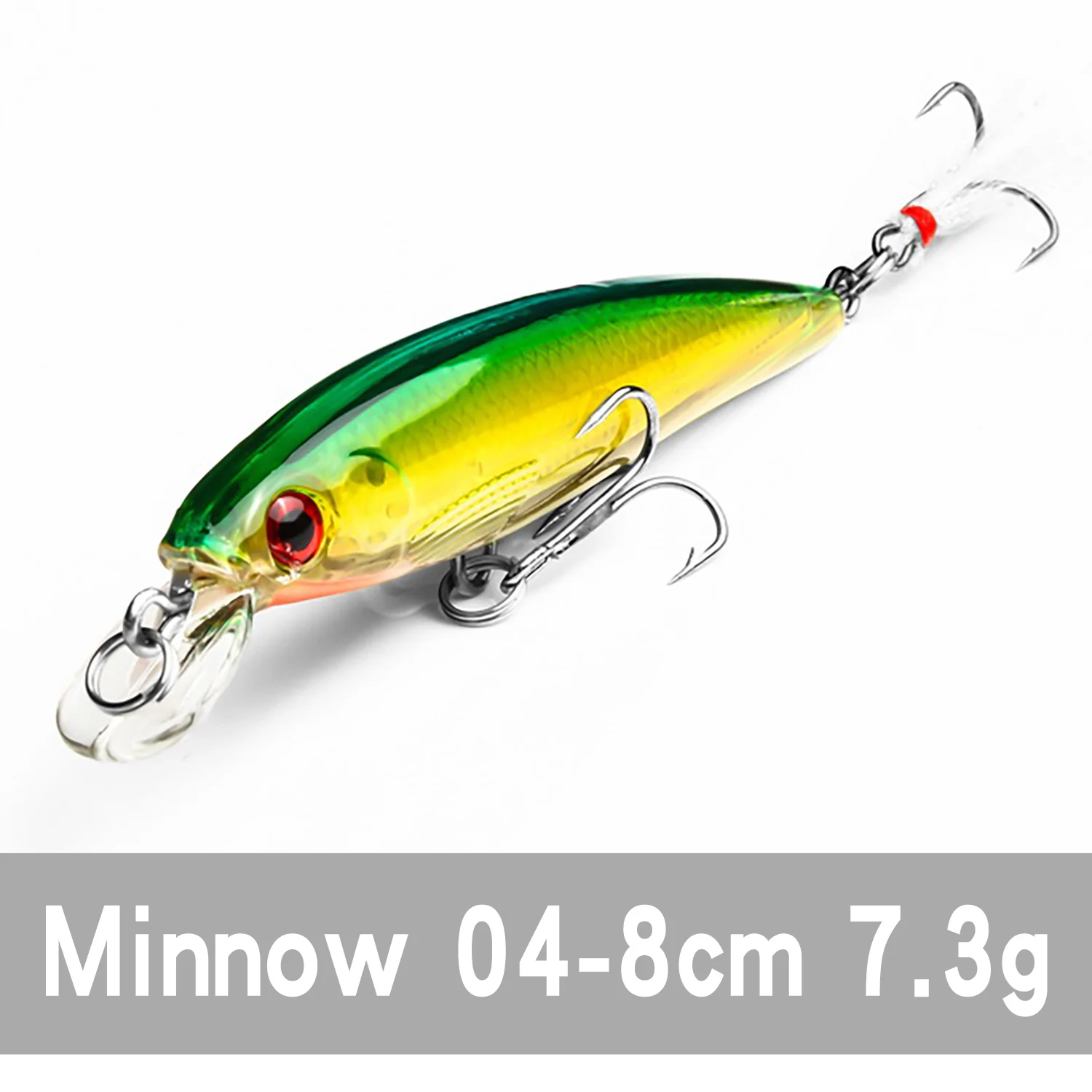 BAKAWA 1 шт. Лазерная приманка в виде гольяна 8 см 7 3 г крючки воблер искусственная для