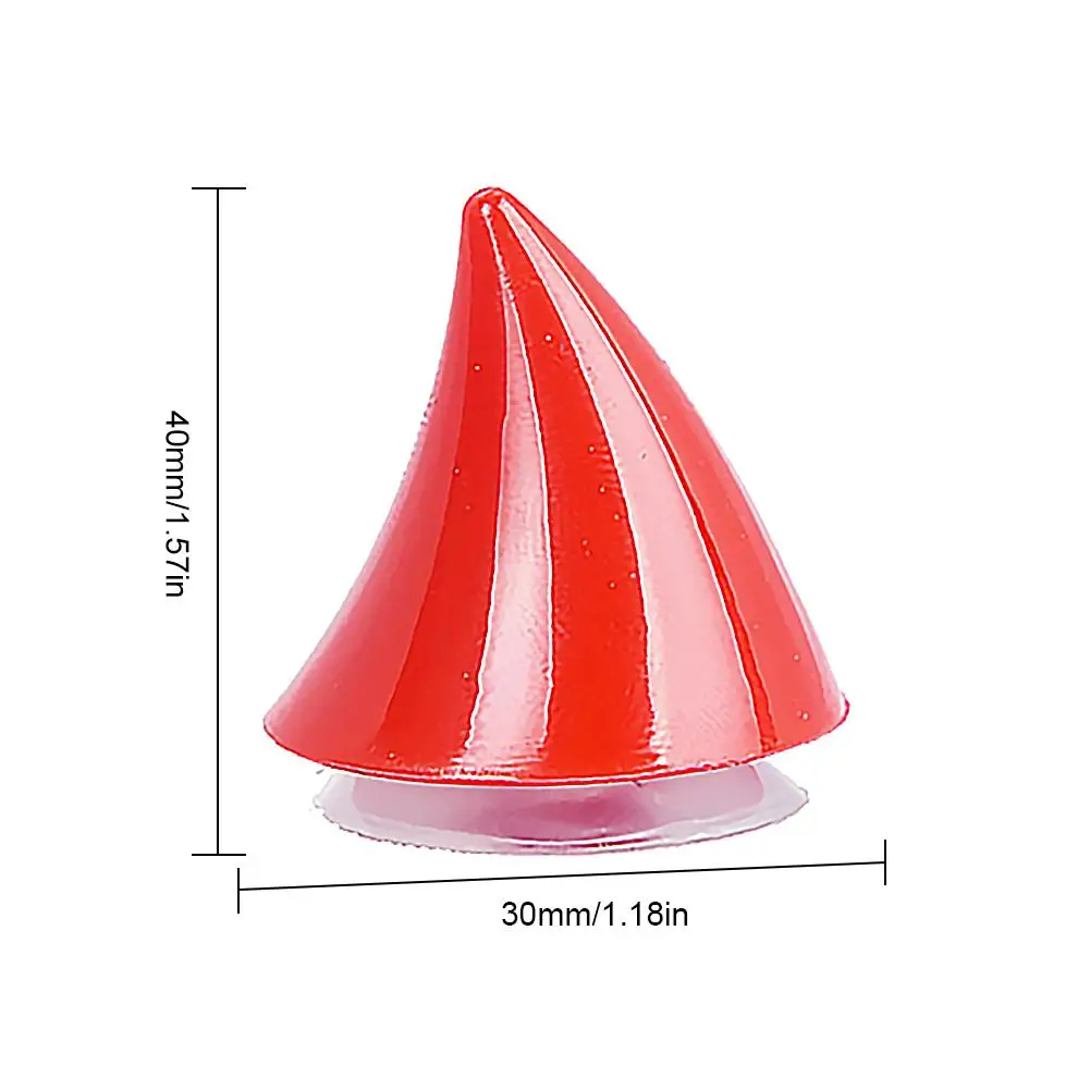 

Motorcycle Helmet Corner Plastic Resilient Silicone Suction Cup Soft Horn Decoration Headwear Rubber Horn Decoration Accessories