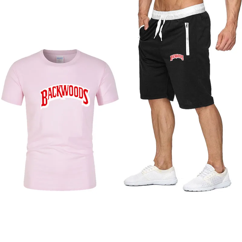 

Men's Casual men's sets Tracksuit summer men sets Two Piece Set T Shirt Brand Track Clothing Male Sweatsuit Sports Suits S-2XL