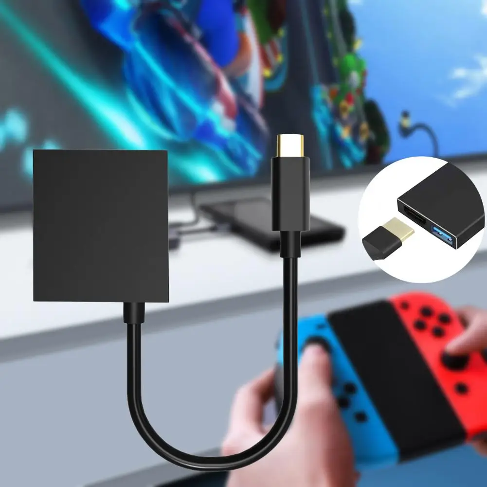 USB-адаптер портативный 3 в 1 с портом Type-C на HDMI | Электроника