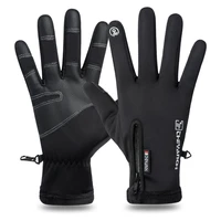 waterproof zipper mtb gloves for men touch screen cycling gloves riding racing gloves winter warm hiking ski anti slip glove