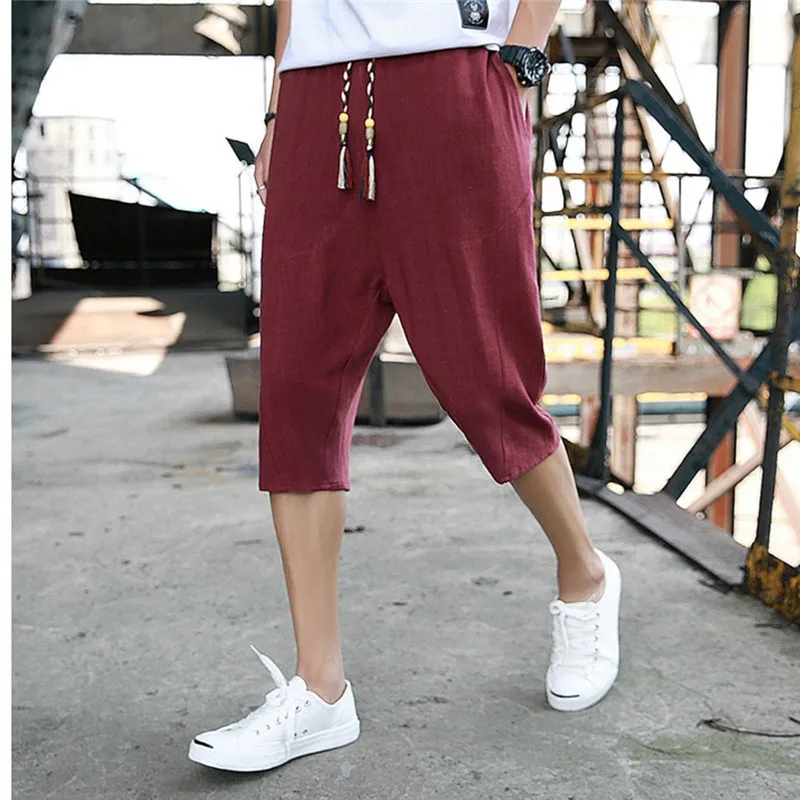 Мужские шорты для бега повседневные летние спортивные штаны мужчин большие