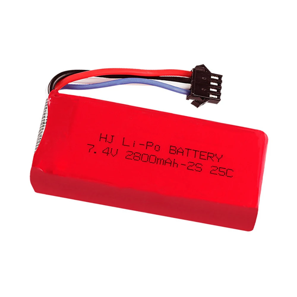 1 шт./лот 7 4 в 2800 мАч литий-полимерная батарея SM-4P Plug для Udi UDI902 UDI002 HQ961 HQ96 RC Boat