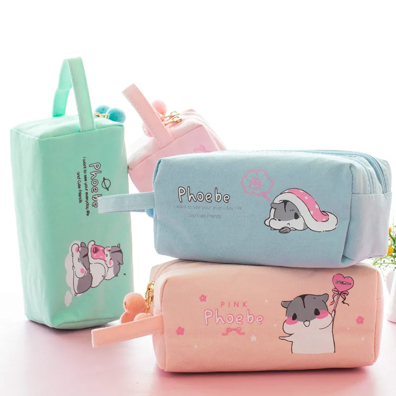 Корейский школьный чехол карандаш для девочек и мальчиков Kawaii коробка фруктовых