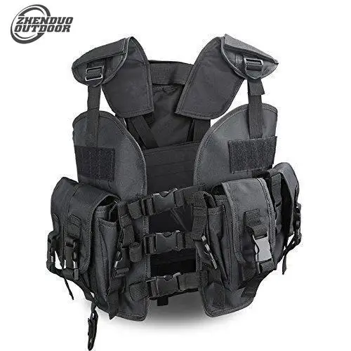 

ZHENDUO OUTDOOR Seal Tactical Vest with Removable Water Bottle Bag Hunting Gun Accessories