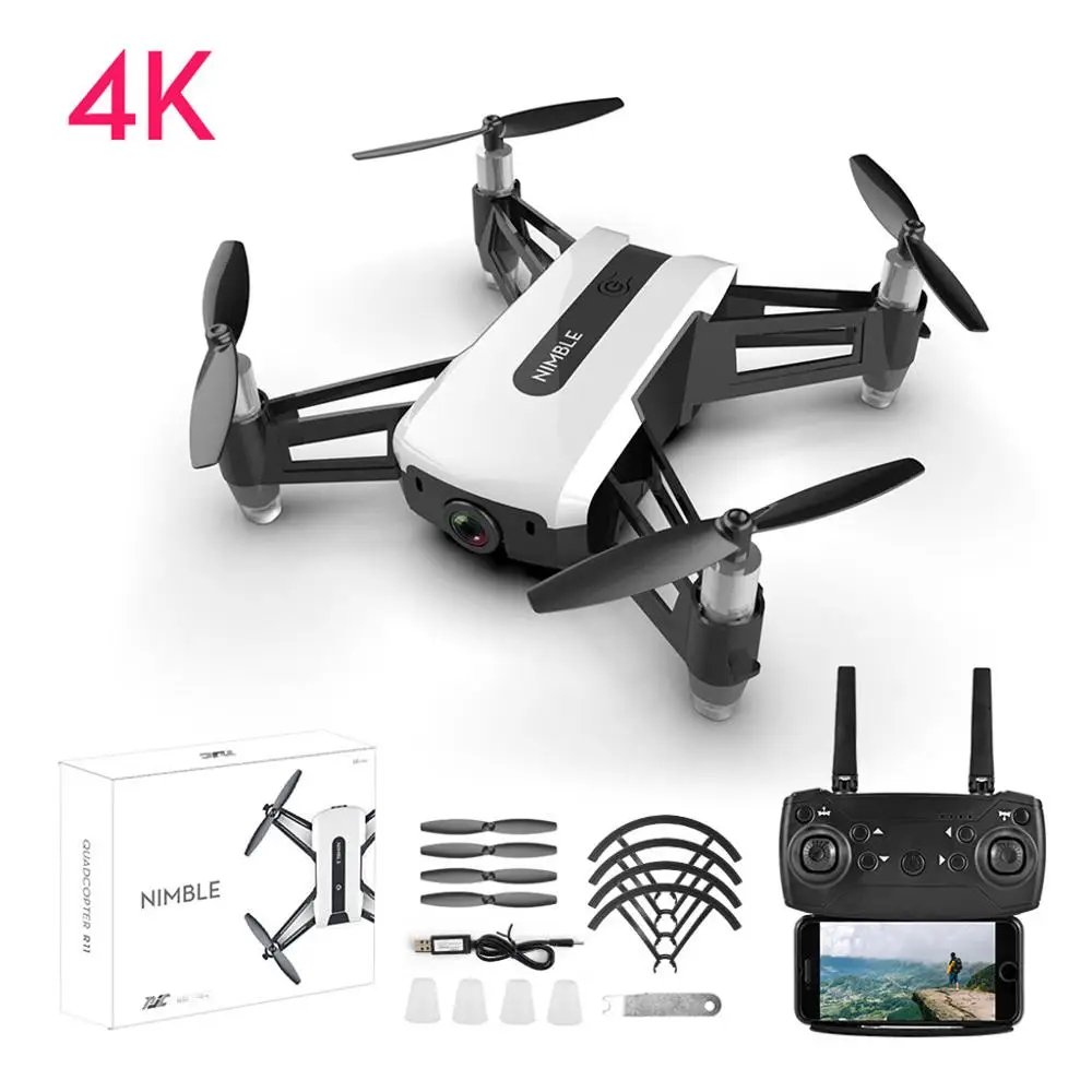 

R11 R1-1 4K WIFI FPV RC Drone Battery Spare Part 3.7V 1000mAh /Charger/Protect Frame/Propeller for R11 Accessories