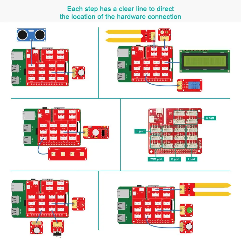Набор для начинающих Raspberry Pi набор Crowtail электронные программируемые