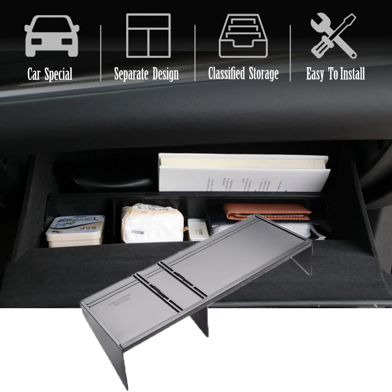 

Интервал хранения ящик для перчаток консоли центральной интервал Co-pilot коробка для хранения аксессуары для интерьера автомобиля Volkswagen T-ROC