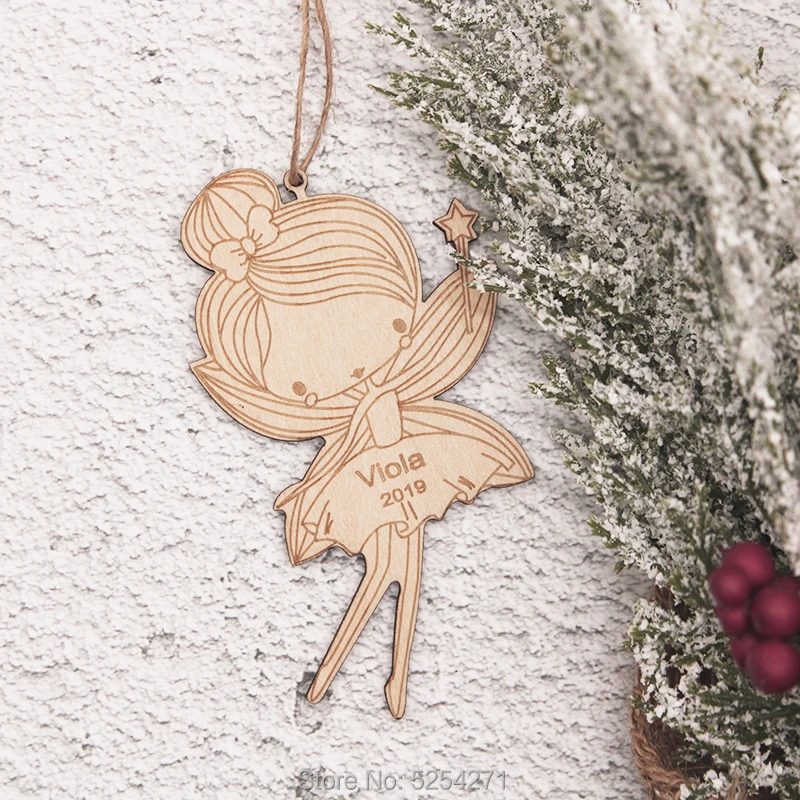 Персонализированные детские или сахарные сливы Фея Девочка Рождественский