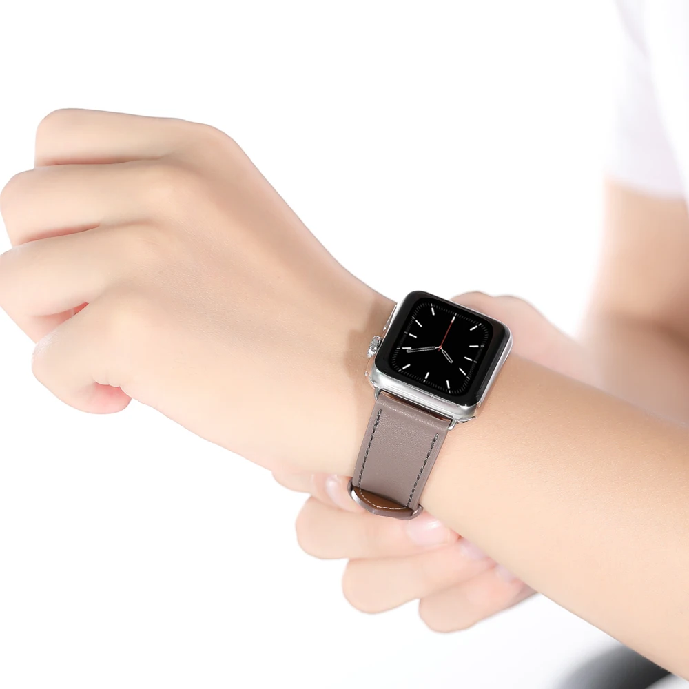 

iStrap genuine cow leather watch strap for Apple Watch Band 42mm 38mm series 4-1 iwatch 4 44mm 40mm watch bracelet