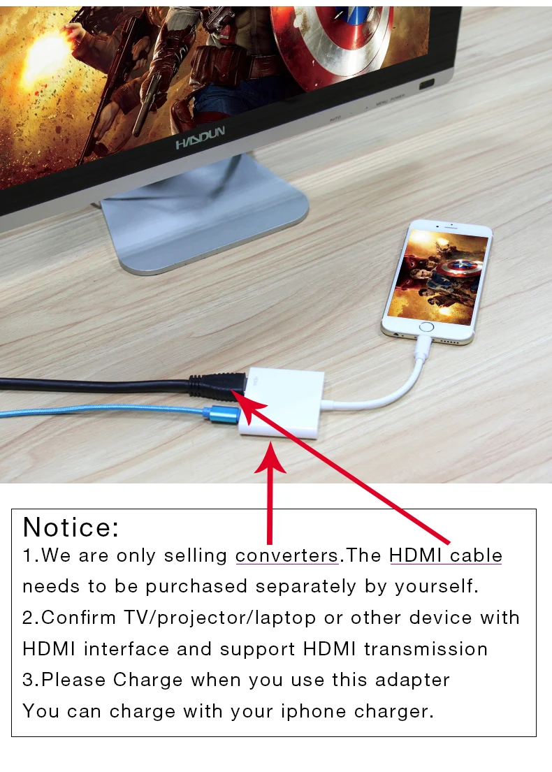 UTHAI C43 для Lightning type C to 1080P HDMI адаптер цифровой av-кабель для iphone XR X 8 7 11 ipad Air to 4K конвертер Android