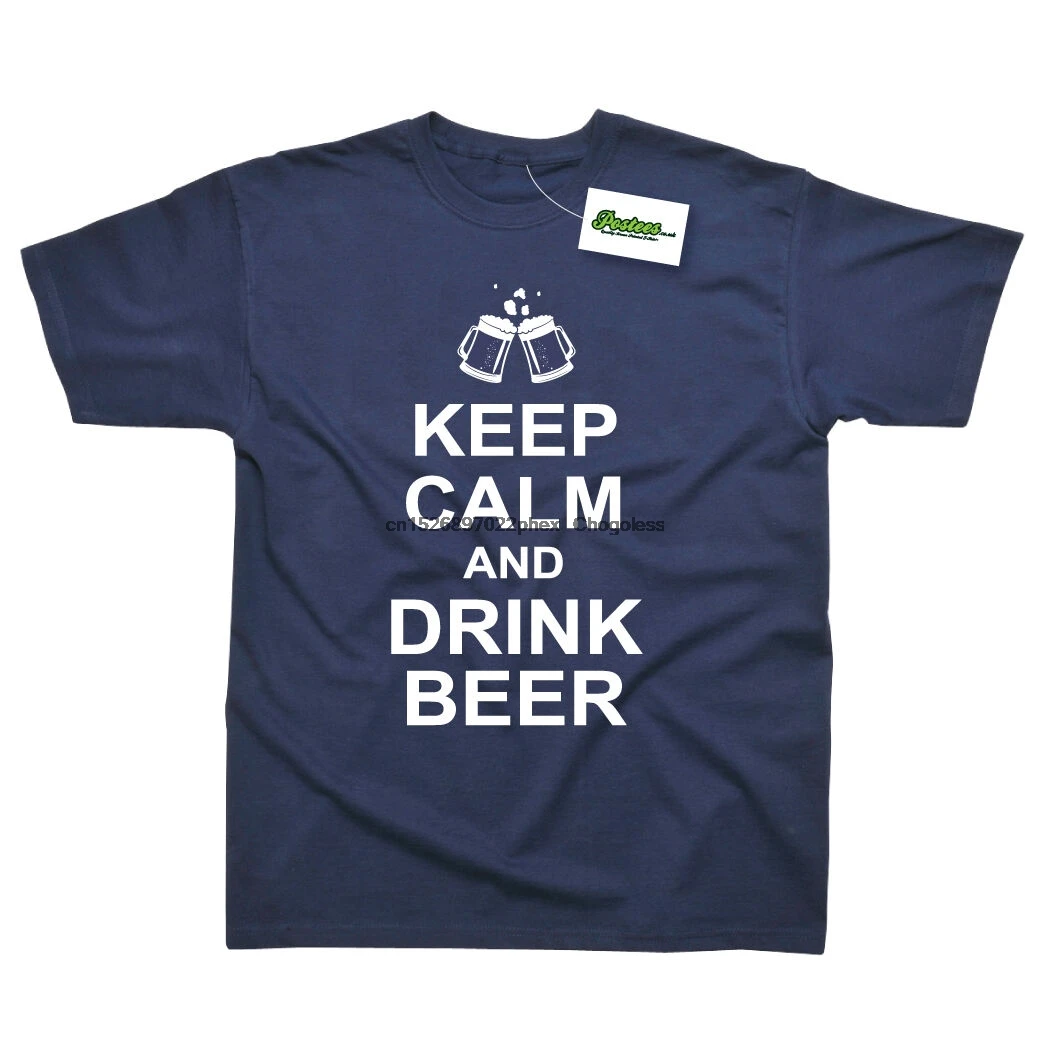 Забавная футболка с принтом &quotKeep Calm&quot | Мужская одежда