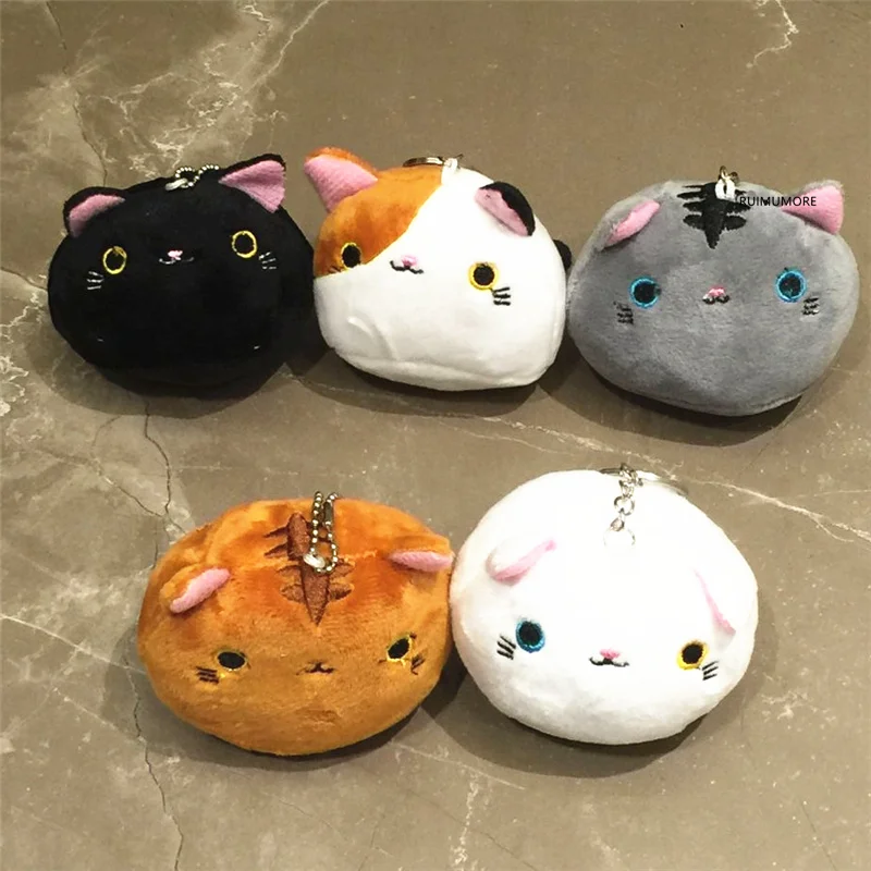 Подарочная плюшевая хлопковая набивная кукла кошка Смешанная игрушка брелок