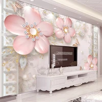 custom any size mural wallpaper 3d plum blossom flower wall painting living room tv sofa home decor papel de parede tapety tapiz