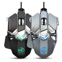 metal gaming mouse mechanical usb wired mice 6400dpi 9 buttons rgb backlit computer optical mouse support macro definition
