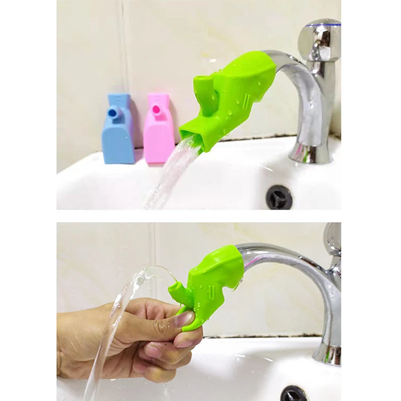 

High Elastic Silicone Water Tap Extension Sink Children Washing Device Bathroom