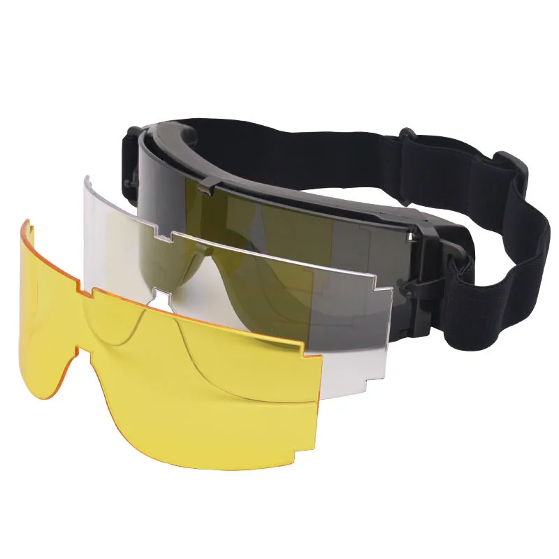 

Военные тактические очки, ветрозащитные, охотничьи, стрельбы, страйкбола, пейнтбола, походные очки с УФ-защитой, мотоциклетные армейские оч...