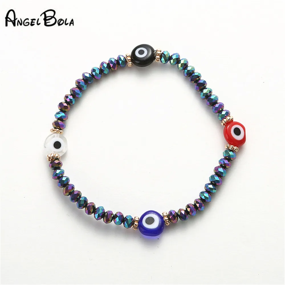 Новинка 2020 модный многоцветный мужской браслет от сглаза Модный классический