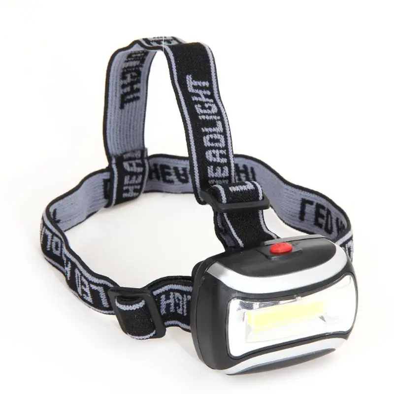 Mini COB LED Headlights Outdoor Camping Mountain Climbing Flashlight Hiking Night Fishing Lights Battery Powered