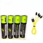 Аккумуляторная батарея ZNTER AAA 1,5 в AAA 600 мАч USB стандартная аккумуляторная батарея с кабелем Micro USB