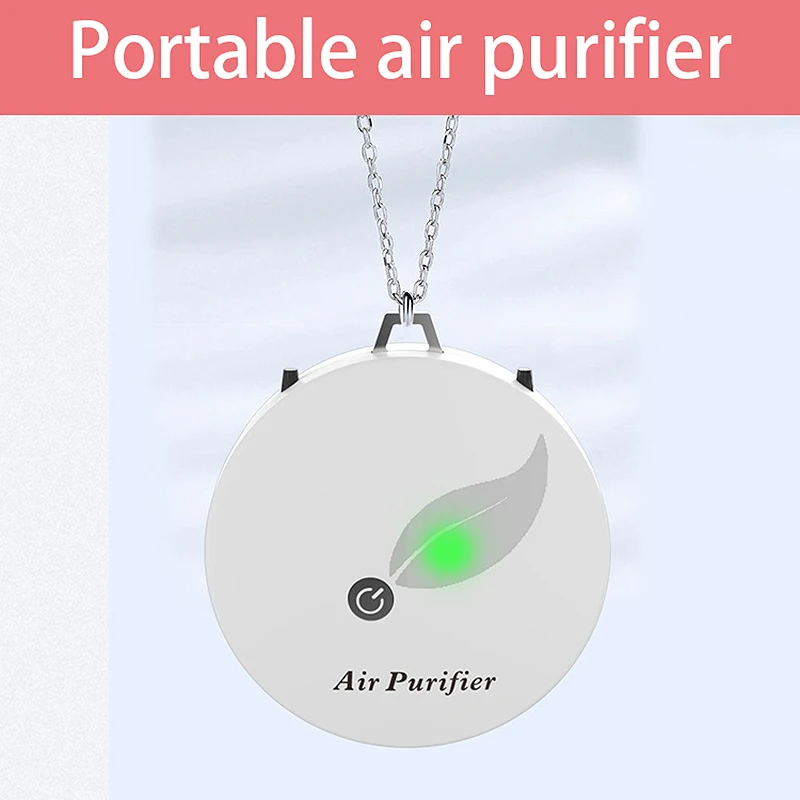 

Hanging Neck Air Purifier, Home Portable Car Portable Oxygen Bar Negative Ion Air Purifier(2 Pack)