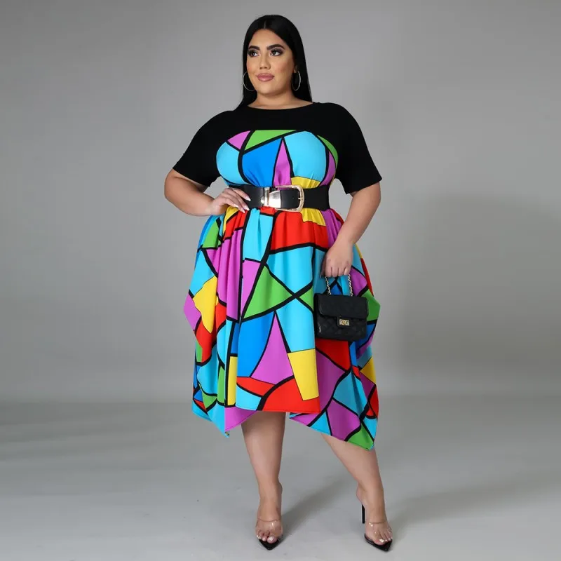 

2021 African Dresses For Women African Clothes Pleated Midi Dress Dashiki Ladies Long Sleeve Africa Dress Elegant Dress